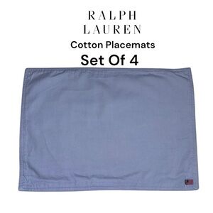 Ralph Lauren (NWT) Vintage 100% Cotton Placemats, Set of 4